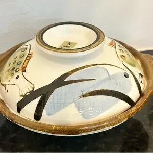 Art | Vintage Donabe Clay Japanese 9x5 Earthenware Pot Rice Cooker ...